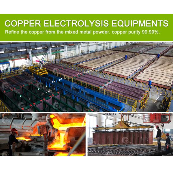 99.99% электролитическая рафинирующая установка с системой очистки меди DJ-500