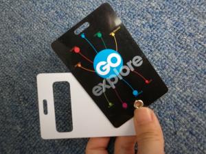 540 バイト メモリー PVC NFC RFID カード 13.56MHz 0.8mm-0.84mm 厚さ