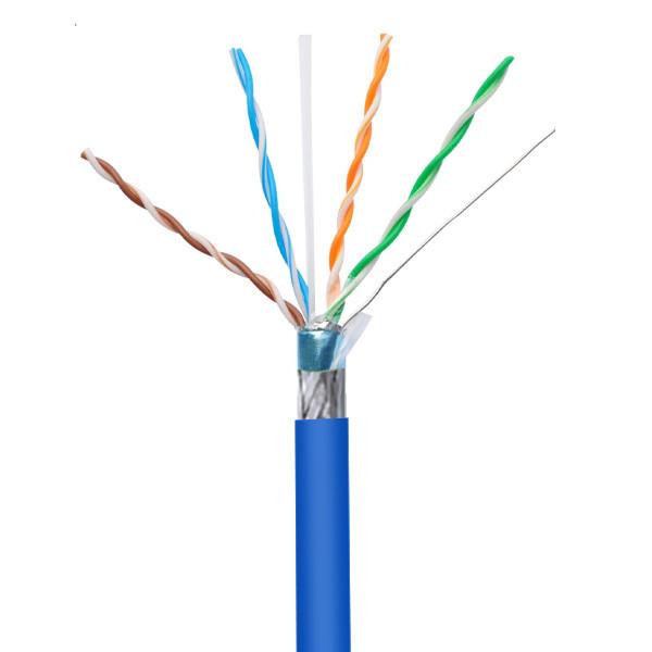 SFTP Cat5e 24AWG Expend To 350Hz 1000Ft Blue PVC Jacket Cable Pass Fluke