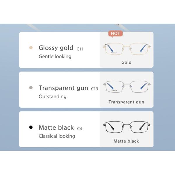 Unisex квадратные рамки Очки титана гальванизировали классическое