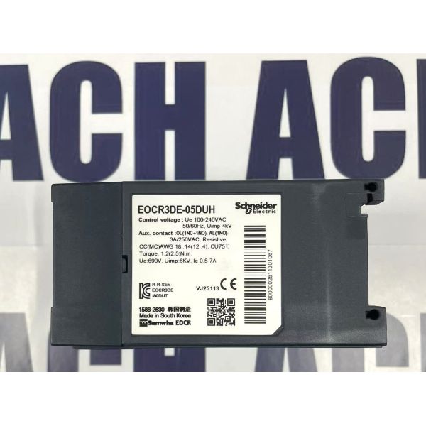 Schneider Electric EOCR3DE-05DUH | 0.5-7A Digital Motor Protector 100-240V AC/DC