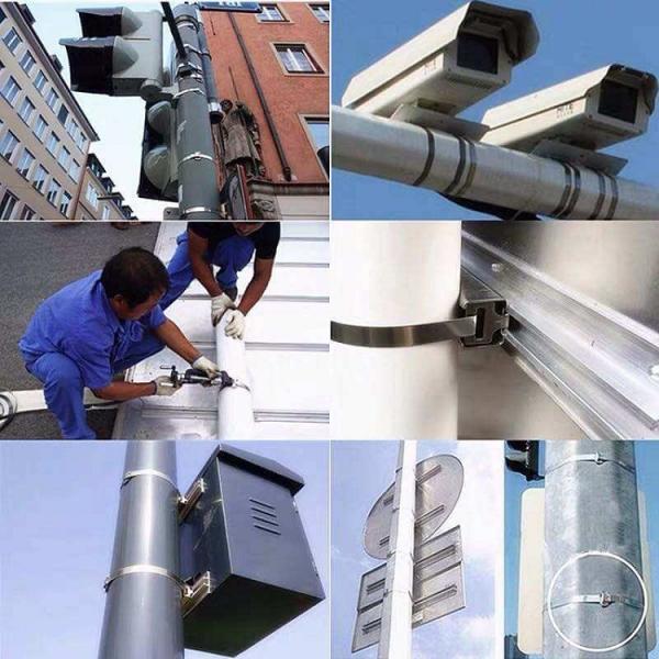 Acero inoxidable de carga pesada 1/2′′ 3/4′′ 201 304 Fijación de dientes para cable ADSS