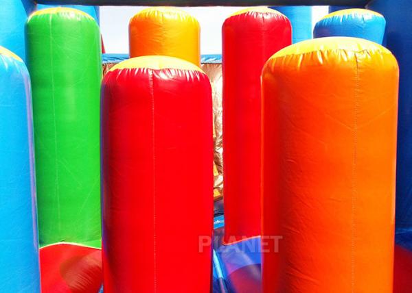 14 M Long Inflatable Tunnel Outdoor Obstacle Course Equipment Electric Blower