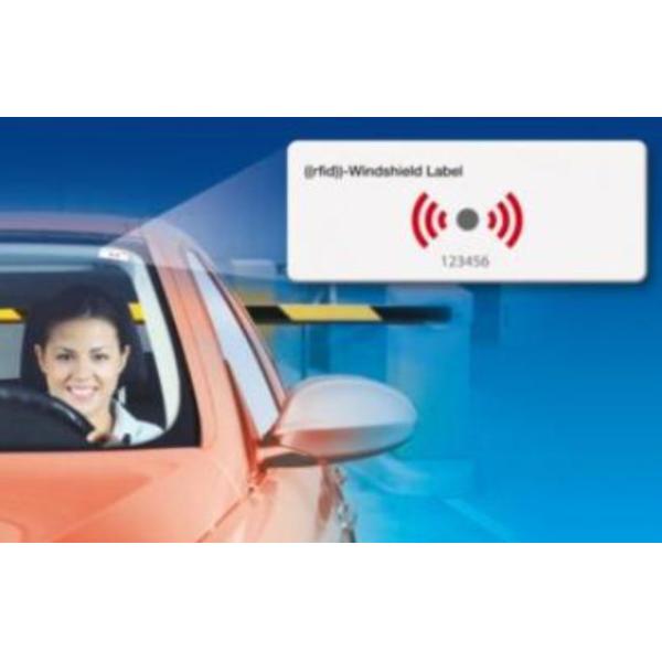 UHF RFID Windshield tamper proof label LAB144N , RFID Fragile windshield label , UHF RFID label