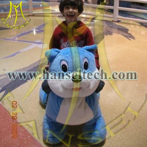 Hansel Coin Toys Stuffed Animals Walking Scooter Animals Plush Wheel Electric Animal Scooters