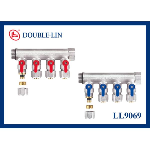 ISO228 поток 3/4" четырехпроводные коллекторы 16 Адвокатур латунные