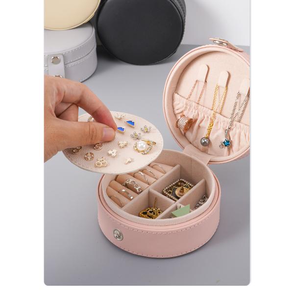Jewellery Case Velvet Travel Jewelry Box Organizer With Customized Color For Benefit