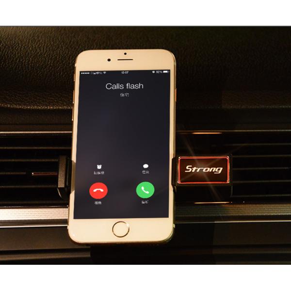 Customized Lighted Logo Cell Phone Car Mount , Air Vent Mobile Phone Holder