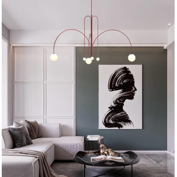 1m X H850mm / 1.3m X H850mm Modern Line Pendant Lamp G9 LED Glass Simple Lighting