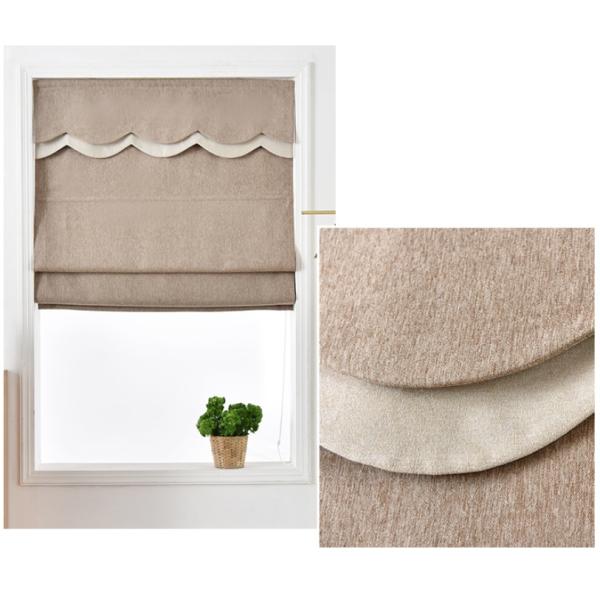 Modern smart remote motorized blue grey brown fabric Roman blinds customized for living bed book room blackout