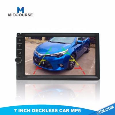 Universal 7 inch touch screen 2 din car audio monitor with MP5 SD USB Bluetooth
