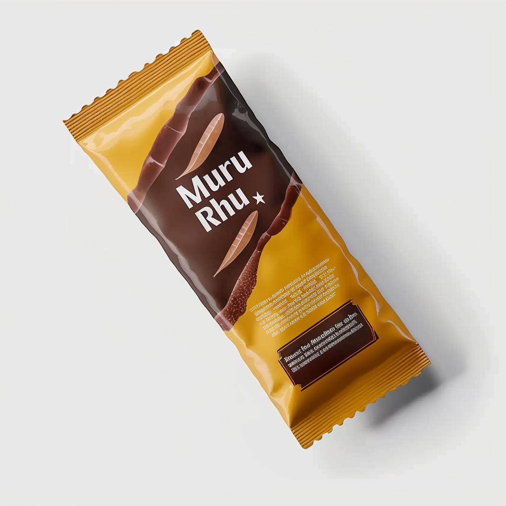 Custom Printed Plastic Bags Middle Seal Flat Mini Candy Sachet Biscuit Chocolate Food Packaging Edibles Storage Pouch