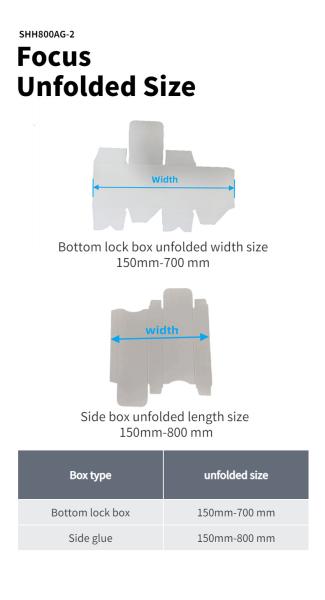 SHH*800AG-2 Automatic Bottom Lock Folder Gluer Belt for Machinery Hardware Components