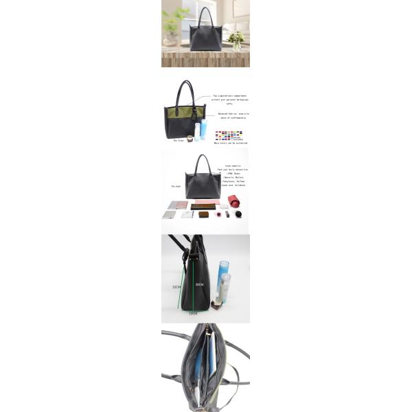 PU Leather Ladies Tote Handbag 32cm Shoulder Tote Bag With Zipper