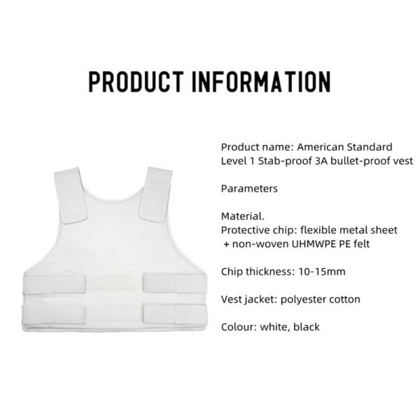 3A Stab Proof Level 1 Bulletproof Military Ballistic Armor Double Proof