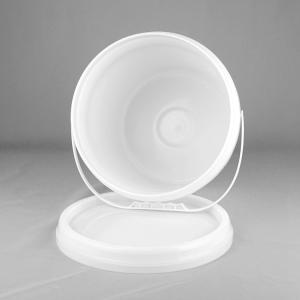 10リットルの空の円形のプラスチック バケツふたが付いている3ガロンのプラスチック バケツ