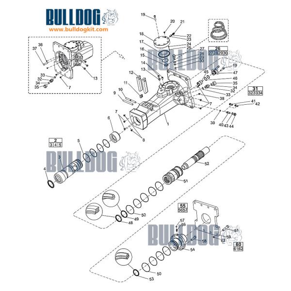 3315301890 SB302 Atlas Copco Seal Kit Hydraulic Rock Breaker Parts
