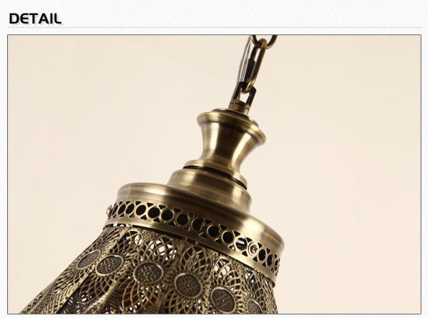 Metal Hollow Hanging Light Morocco Exotic Pendant Light for Turkish Southeast Asia Cloth Shop Light(WH-DC-20)