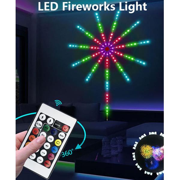 Гибкие рождественские светильники с LED 5vusb Адресованные фейерверки с RGB Ic для внутреннего декора