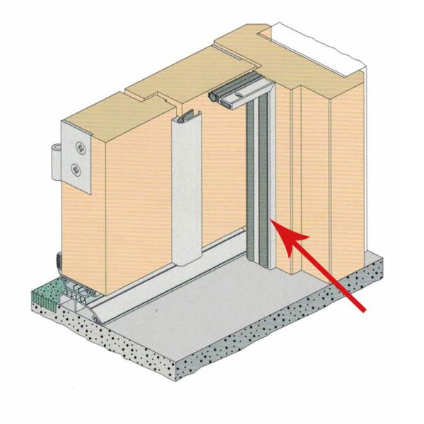 Длина двери нижняя Weatherstripping 1000mm