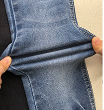 11.5 oz 55% Cotton 45% Polyester Black Black Denim Jeans Fabric