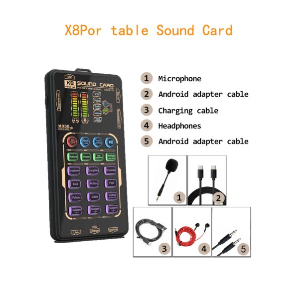X8 pro Live sound card