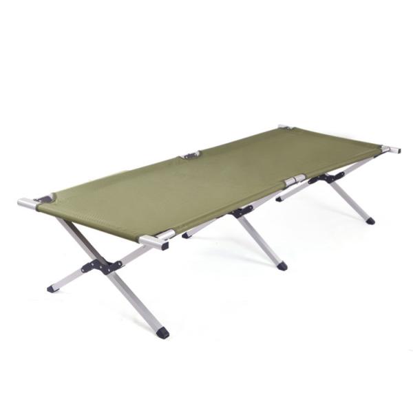 Outdoor Ultra Light Aluminum Alloy Camping Folding Bed for hiking picnics