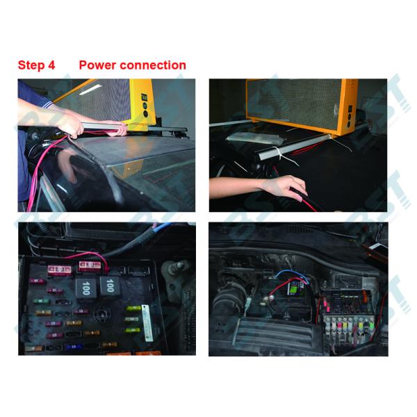 Экраны рекламы такси П5мм, водоустойчивое разрешение точки дисплея СИД 192 кс 64 верхней части такси ИП65