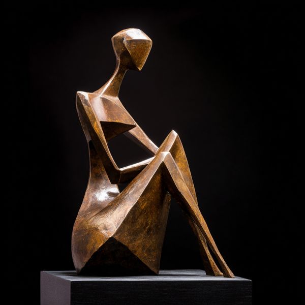 Abstract Bronze Female Figure Statue Art Sculptures For Hotel Decor