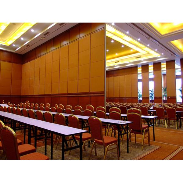 12mm MDF Board Conference Room Folding Partition Wall 5500mm Height