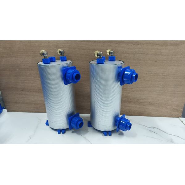 Titanium Heat Exchangers Free Swimming Pool Heat Using Waste Heat Recovery From Air Conditioner