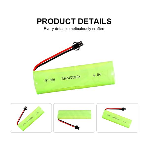 NIMH Никель-металл-гидрид батарея AA Размер 4,8в Батарея 2400mah