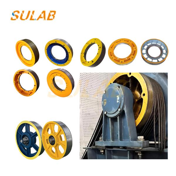 Mitsubishi Elevator Traction Sheave Permanent Magnet All Size Made of Ductile Iron QT600-3