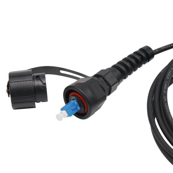 Military Type A Tactical Rugged Connector / Outdoor Fiber Optic Patch Cable / Digital Fiber Optic Cable