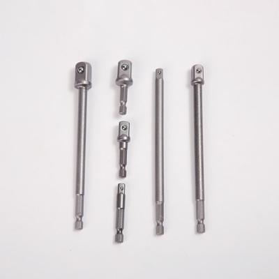 CRV Material Silver 1/4'' 150MM 6 2 Socket Adapter Set Hand/ Electric Tool Compatible