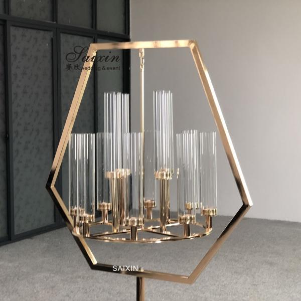 Five Candle Candlestick Candelabra Metal Floor Standing 120cm