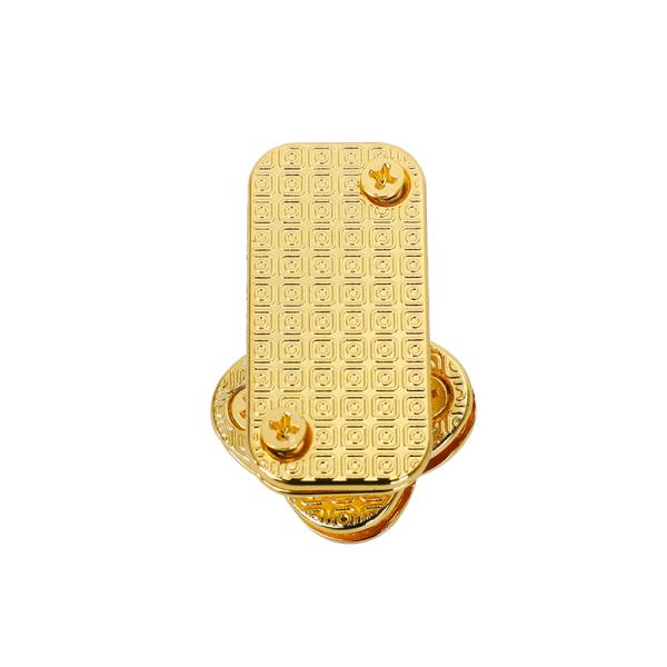 Gold Shiny Metal Bag Lock Replacement Metal Purse Hardware Accessories