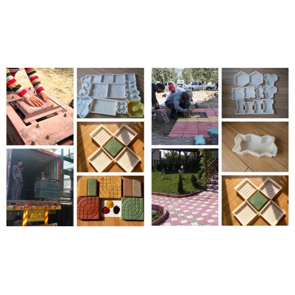 Пластиковые прессформы Paver подъездной дороги, T20mm блокируя прессформу Diy конкретной мостовой