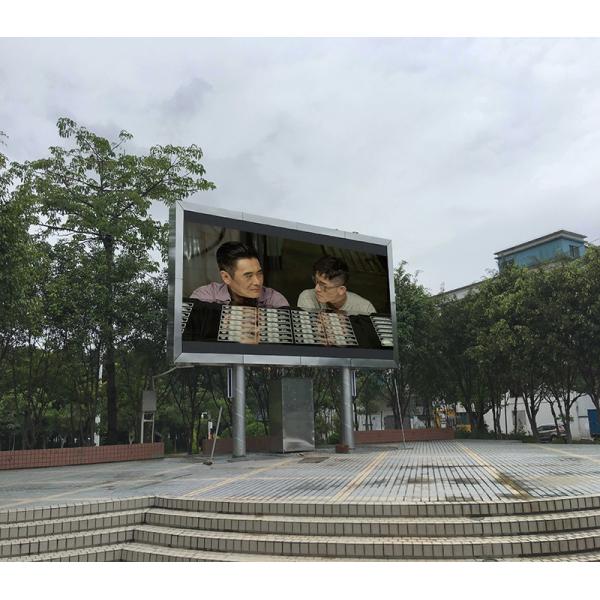 Waterproof Outdoor Advertising LED Display P8 6000cd/m2 Brightness Wide Viewing Angle