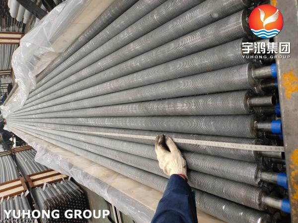 Extruded Finned Tube , ASME SA179 Carbon Steel Heat Echanger Tube with AL Fins