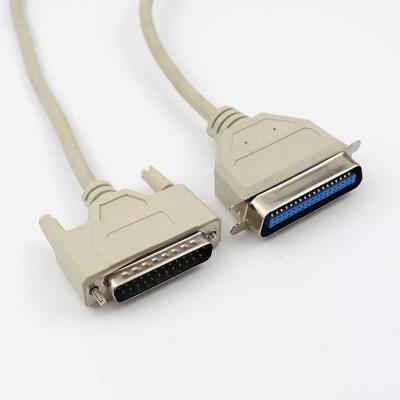 Cabos de comunicação DB25 macho para fêmea cabo de impressora paralelo de 25 pinos 4K 120 Hz