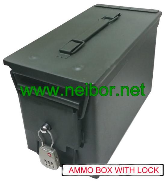 Strong and Durable military use water proof .30CAL .50CAL ammo box bullets container M2A1 with handle