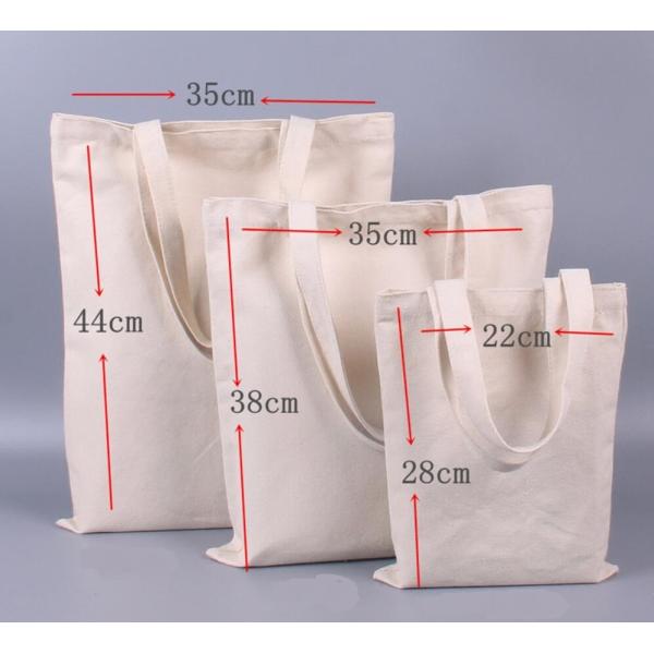 Plain Canvas Bags Reusable For Daily Shopping / Commercial Promotion