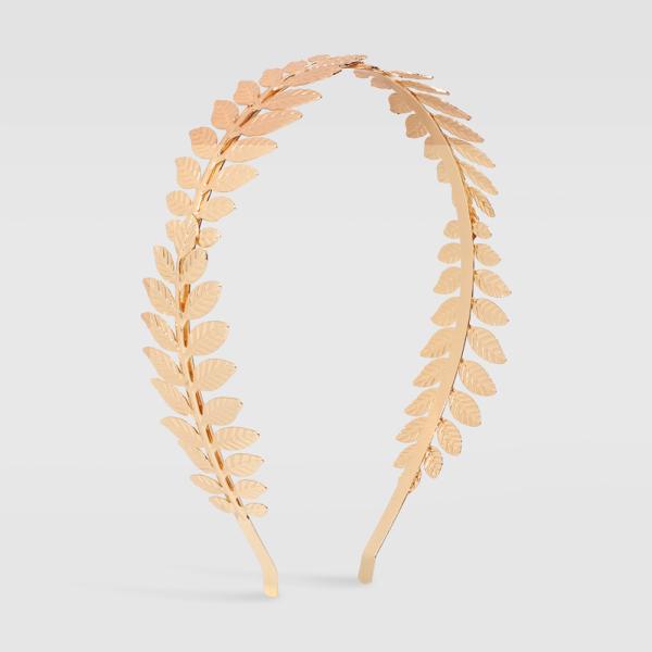 Alloy life leaf gold silver color headbands fashion design popular metal headwear hair accessories Yiwu accessories