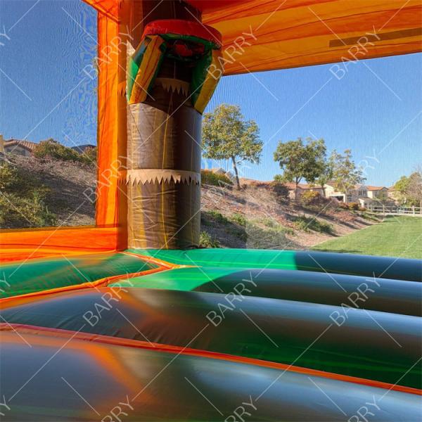 Kids Dinosaur Bounce House with Slide Castillos Inflables Dino Bouncy Castle Slide with Blower