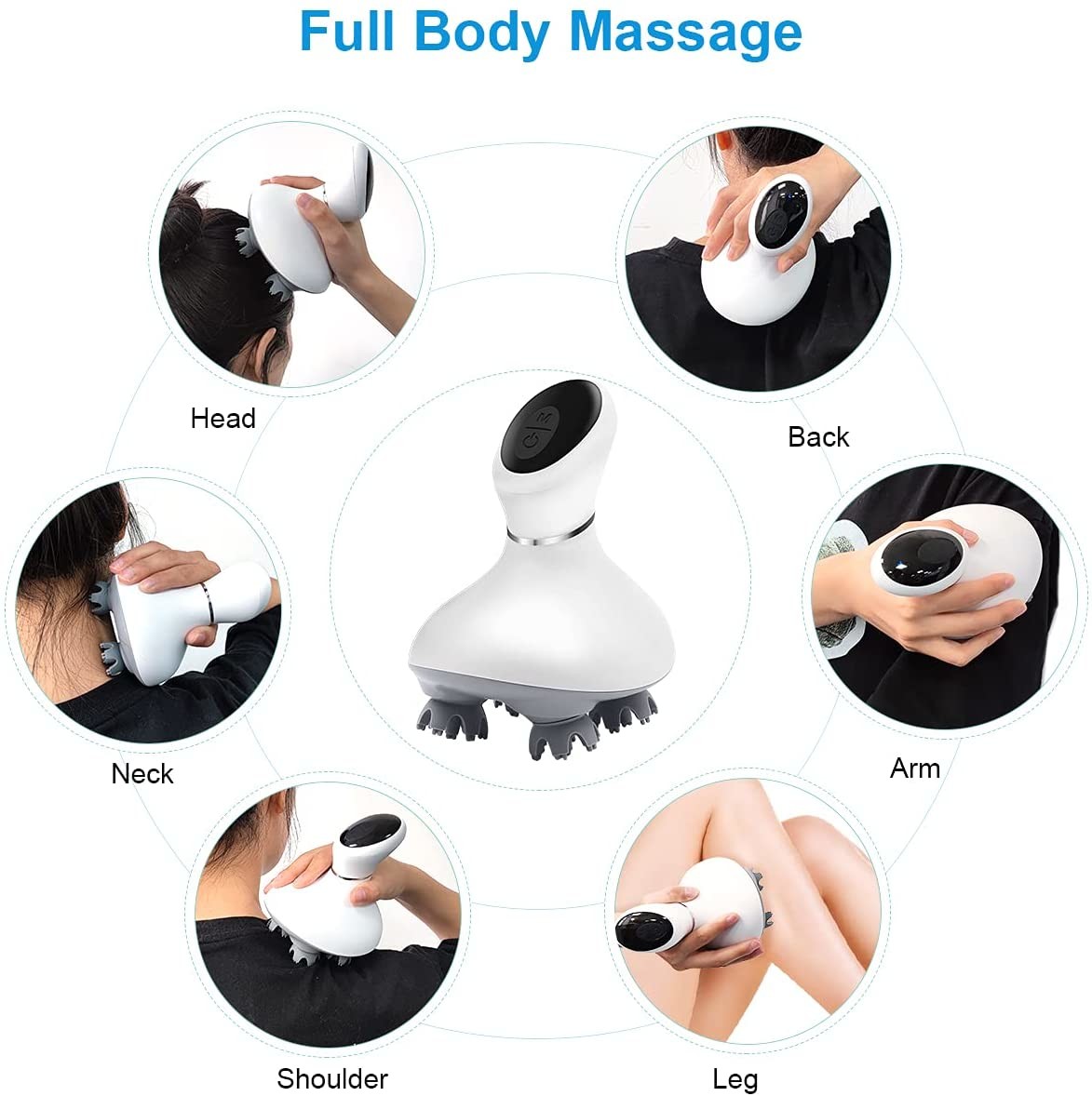 USB отпуска стресса поручая электрический главный Massager скальпа