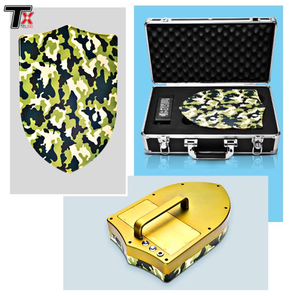 Type tenu dans la main de bouclier mètre du rayon 500-1000 de brouilleur de signal de bourdon pour la prison