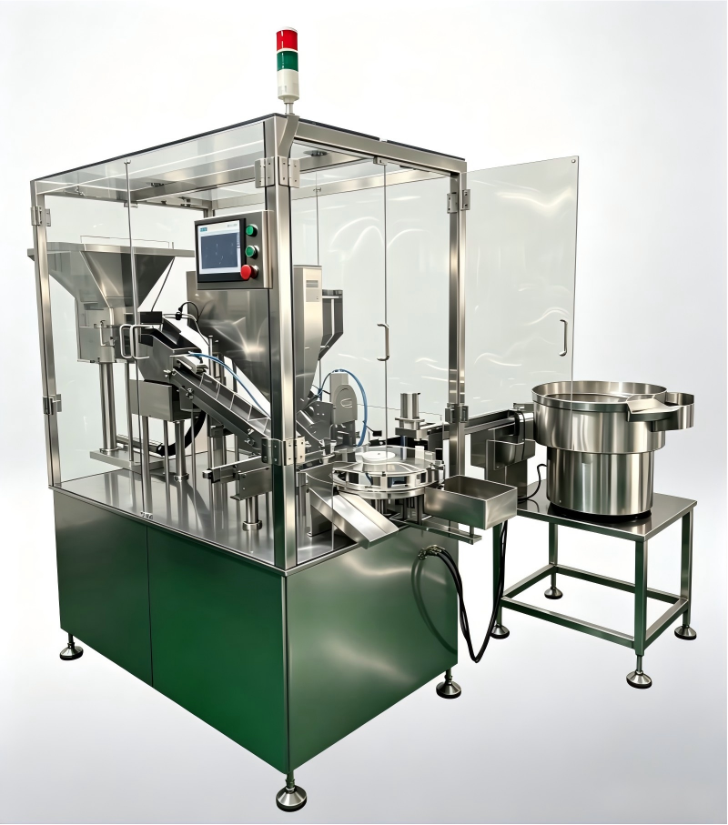 Automatic Effervescent Tablet Tube Filling Machine 2kW CE Filling And Labeling Machine