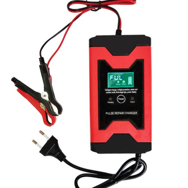 12v 6a Battery Charger for Car Motorcycle 4-100AH Lead Acid Battery No Charging Port
