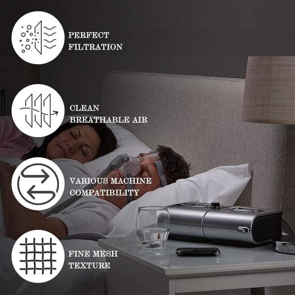 30-Pack Disposable Filters Absorbent Paper Filter For Resmed S9/S10 Ventilators Mini Cotton Filter
